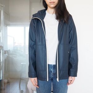 Zara Navy Rain Jacket